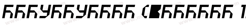 Cloudbuster (version 10)字体转换